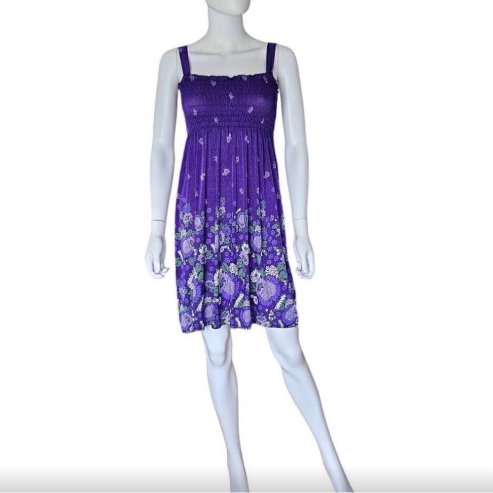 Vibrant Purple babydoll dress - Picture 2 of 8
